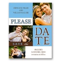 Pretty Please - Cornflower - Save the Date Card and Envelope