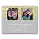 Sensational Swirls - Canary - Save the Date Card