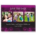 Photos and Flourishes - Amethyst - Photo Save the Date Card