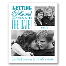Beautiful Words - Save the Date Card