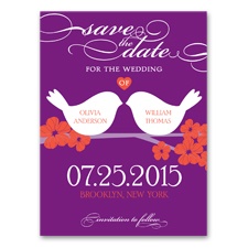Beak to Beak - Grapevine - Save the Date Card
