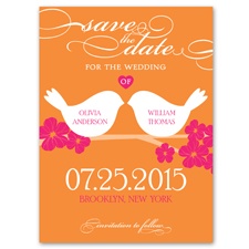 Beak to Beak - Poppy - Save the Date Card