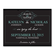 Flourishing Typography - Save the Date Card