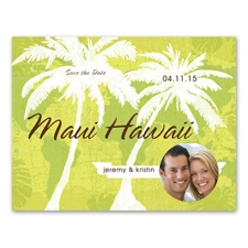 Tropical Destination - Photo Save the Date Card