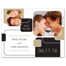 Building Blocks - Photo Save the Date Card