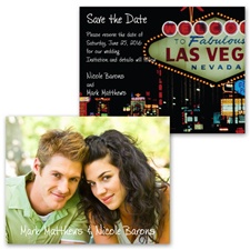 Fabulous Las Vegas - Photo Save the Date Card