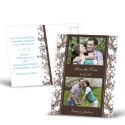 Enchanted Border - Chocolate - Save the Date Postcard