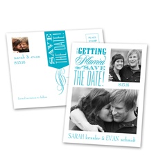 Beautiful Words - Save the Date Postcard