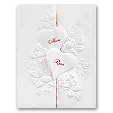 Interlocking Hearts - Invitation