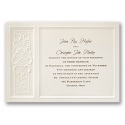 Majestic Flowers - Ecru  Invitation