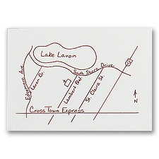 Natural White Map Card
