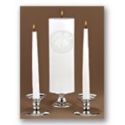 Wedding Bells White Unity Candle