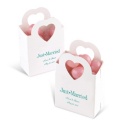 White Heart Handled Box