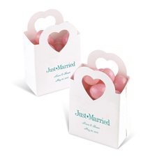 White Heart Handled Box