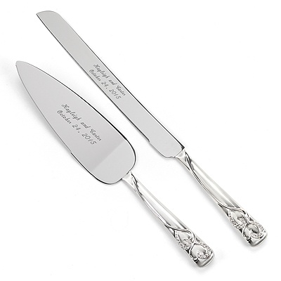 Sparkling Love Knife and Server Set