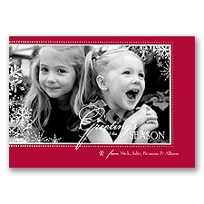 Snowflake Season - Photo Holiday Card