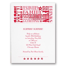 Reasons to Celebrate - Party Invitation