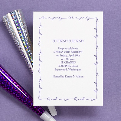 It's A Party - Invitation