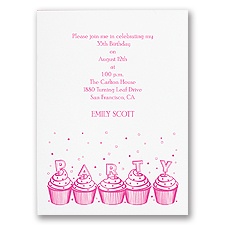 Cute Cupcakes - Party Invitation