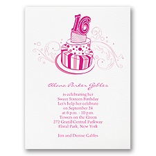 Whimsical Sweet 16 - Invitation