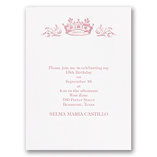 Quinceanera Princess - Invitation