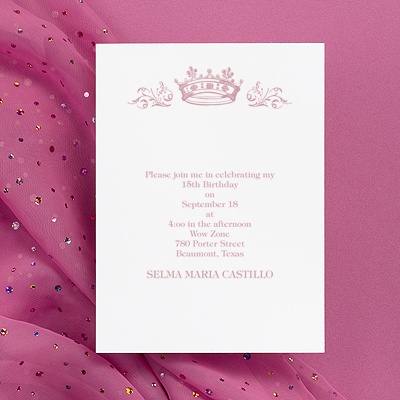 Quinceanera Princess - Invitation