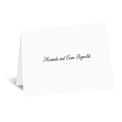 Bright White Thank You Card and Envelope