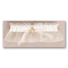 Leaf Wedding Garter