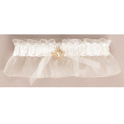 Leaf Wedding Garter