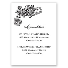 Lacy Whisper - Accommodations Card