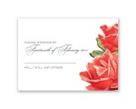 Sentimental Roses - Red - Response Card and Envelope
