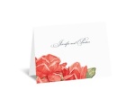Sentimental Roses - Red - Thank You Note and Envelope