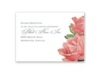 Sentimental Roses - Pink - Reception Card