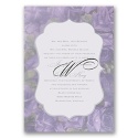 Sentimental Roses - Purple - Invitation