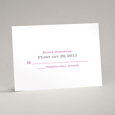 Two of Us - Response Card and Envelope