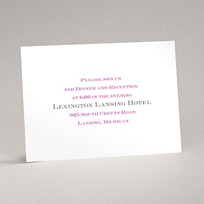 Two of Us - Reception Card