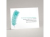 Peacock Plume - Teal - Reception Card