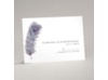Peacock Plume - Purple - Response Card and Envelope