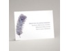 Peacock Plume - Purple - Reception Card