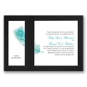 Peacock Plume - Teal - Layered Invitation