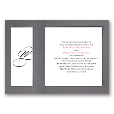 Elegant Monogram - Layered Invitation