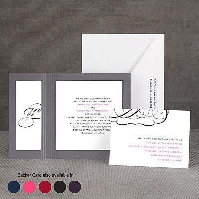 Elegant Monogram - Layered Invitation