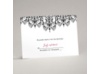 Chandelier Damask - Response Card and Envelope