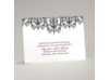 Chandelier Damask - Reception Card