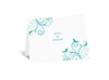 Swirling Love Birds - Thank You Card and Envelope