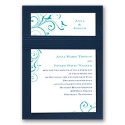 Swirling Love Birds - Layered Invitation
