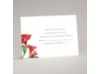Colorful Calla Lily - Bright Red - Response Card and Envelope