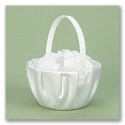 White Satin Basket