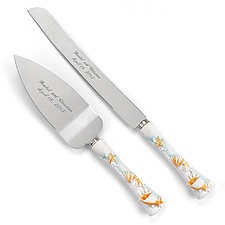 Personalized Ocean Knife And Server Set