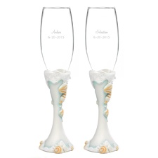 Ocean Toasting Flutes